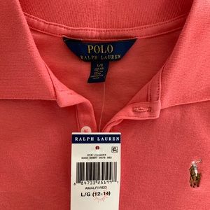 NWT Polo RL Girls Polo Top Size 12-14